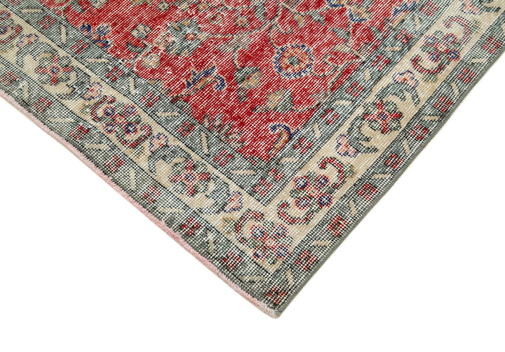 4x6 Red Overdyed Rug - 31217