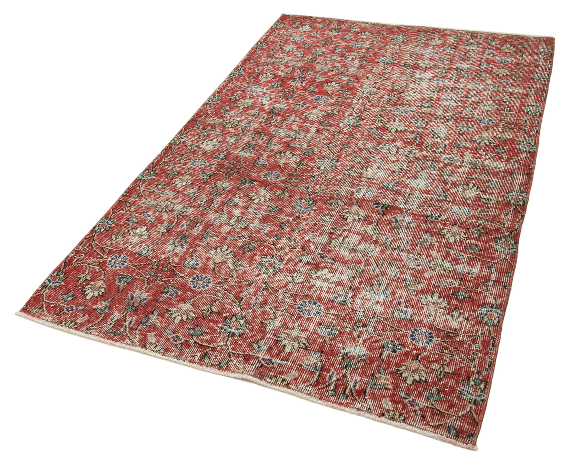 4x7 Red Overdyed Rug - 31220