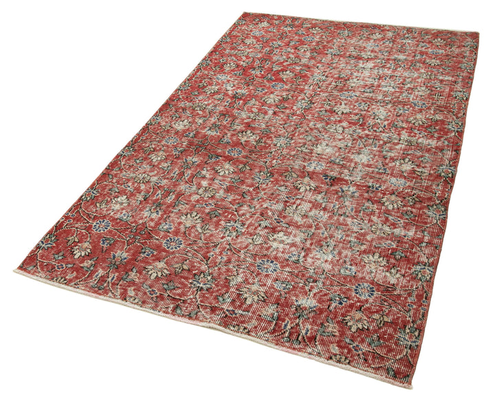 4x7 Red Overdyed Rug - 31220