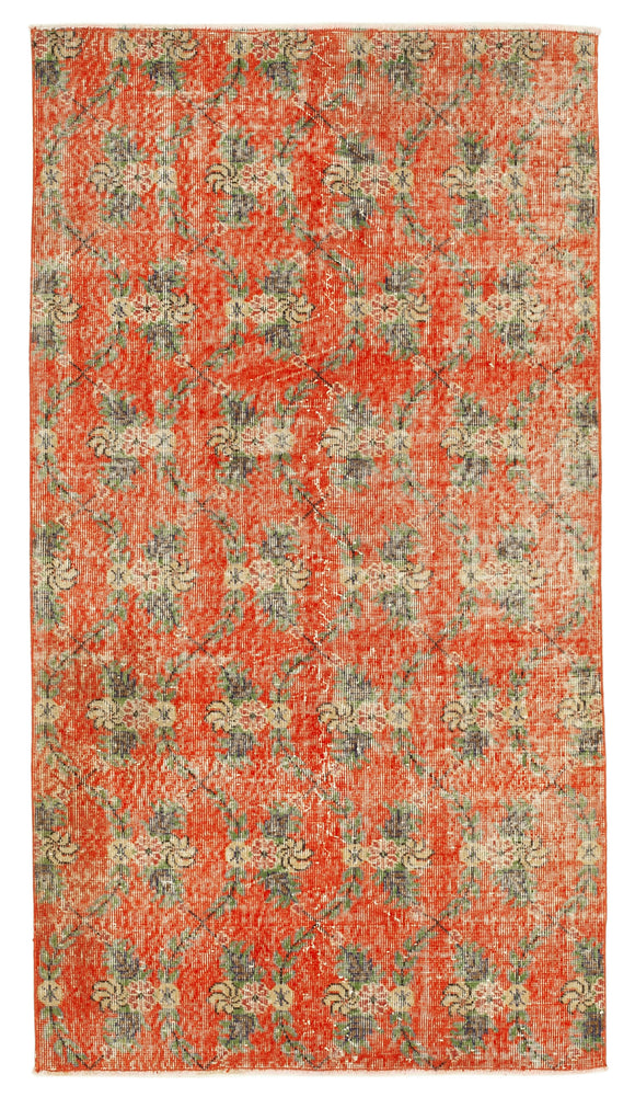 4x7 Red Overdyed Rug - 31221