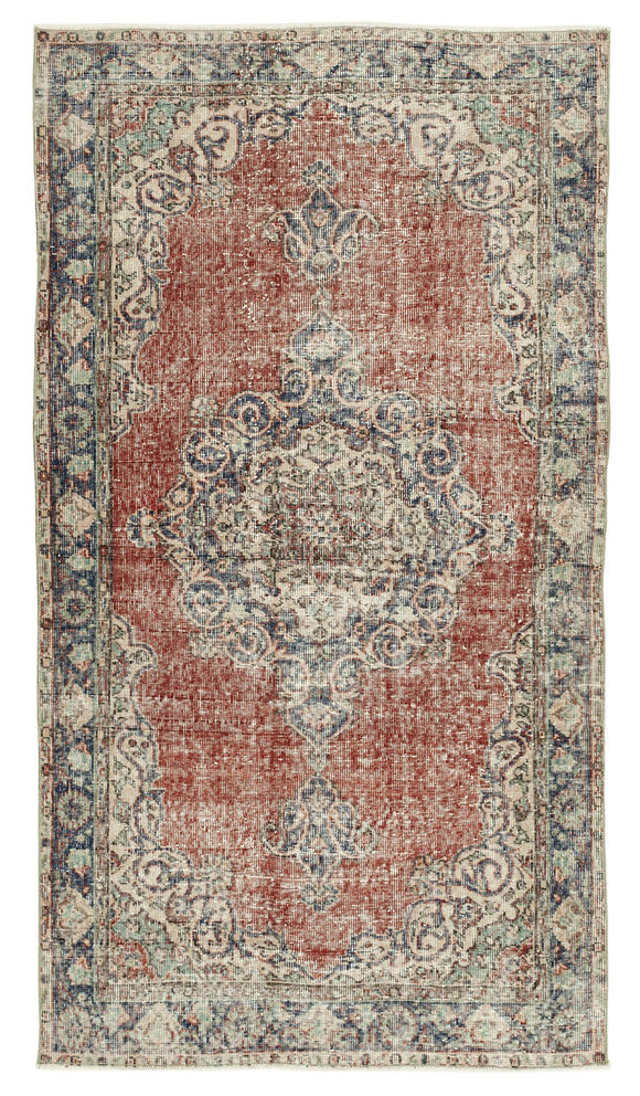4x7 Red Overdyed Rug - 31223