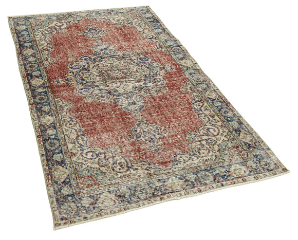4x7 Red Overdyed Rug - 31223