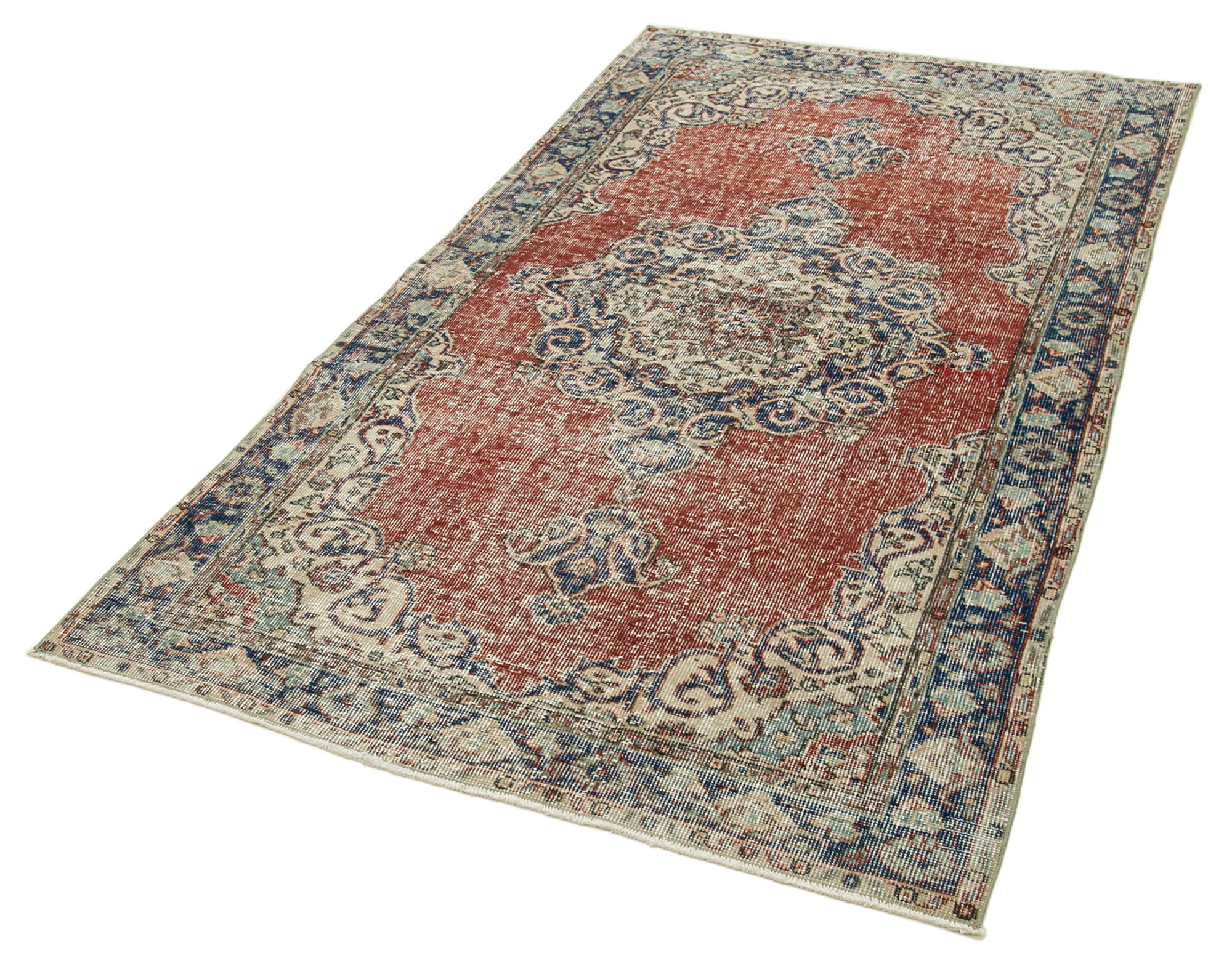 4x7 Red Overdyed Rug - 31223
