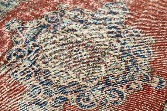 4x7 Red Overdyed Rug - 31223
