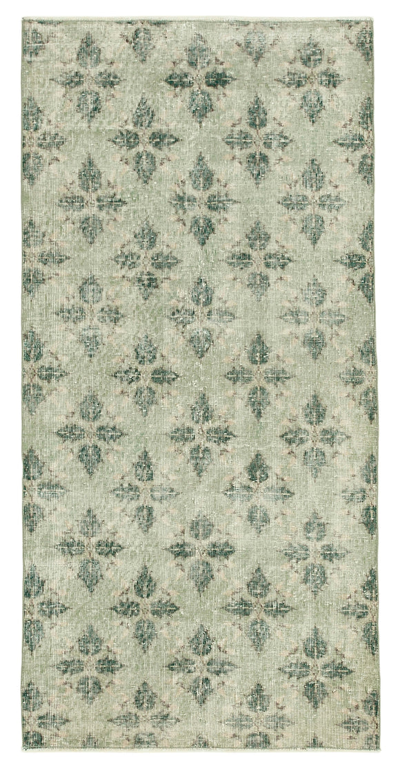 3x7 Green Overdyed Rug - 31224