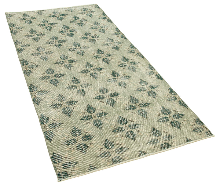 3x7 Green Overdyed Rug - 31224
