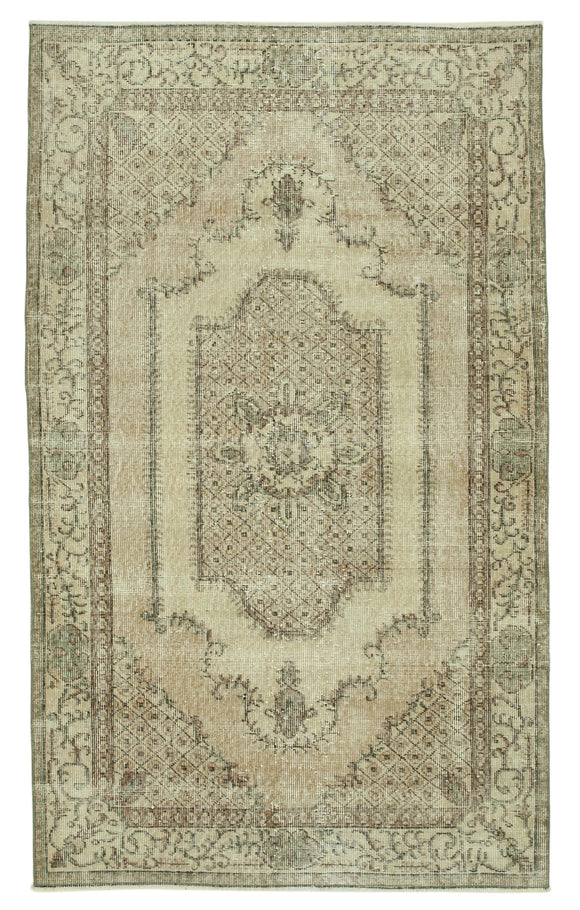 4x6 Beige Overdyed Rug - 31240