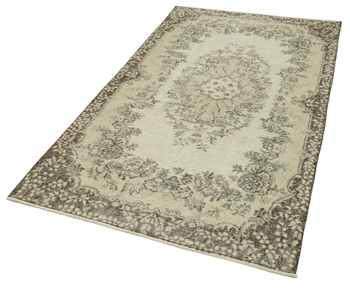 4x7 Beige Overdyed Rug - 31243
