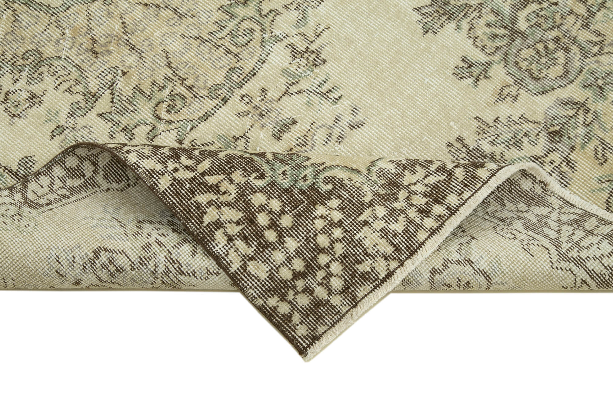 4x7 Beige Overdyed Rug - 31243