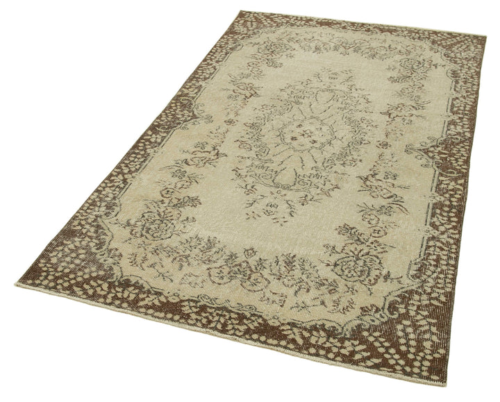4x7 Beige Overdyed Rug - 31247