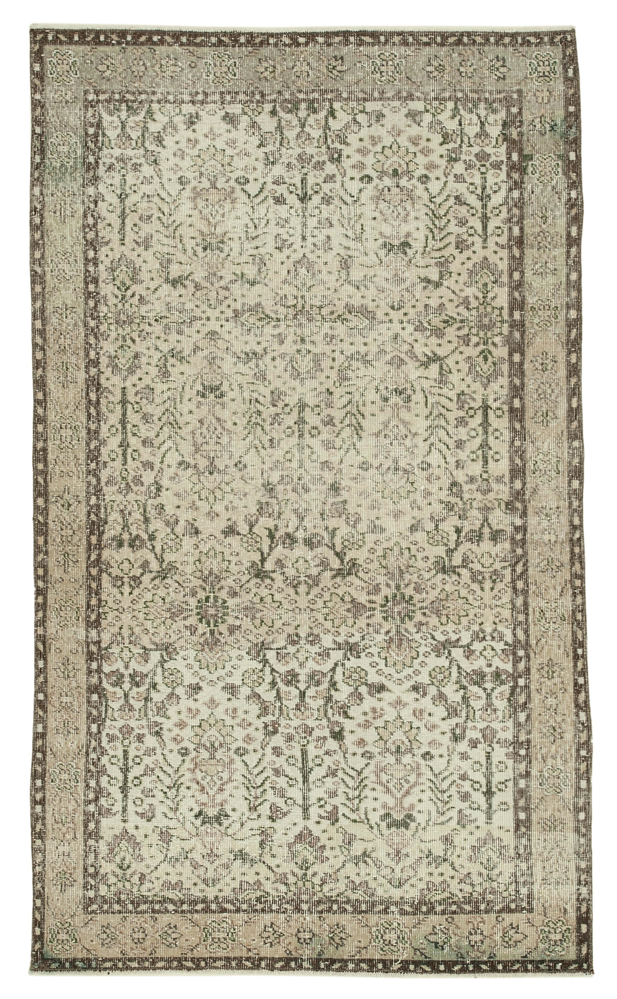 4x7 Beige Overdyed Rug - 31249