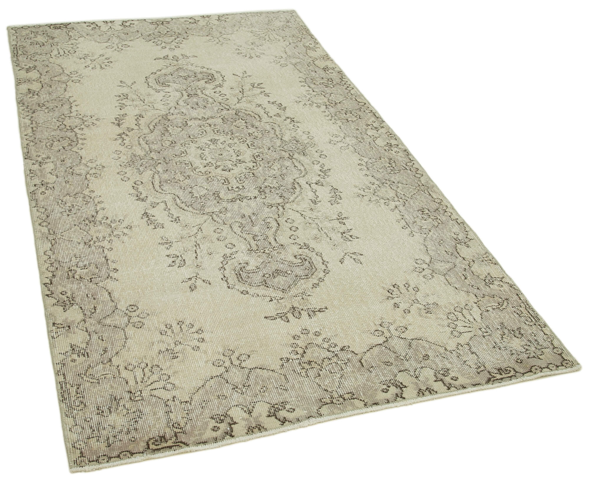 4x7 Beige Overdyed Rug - 31251