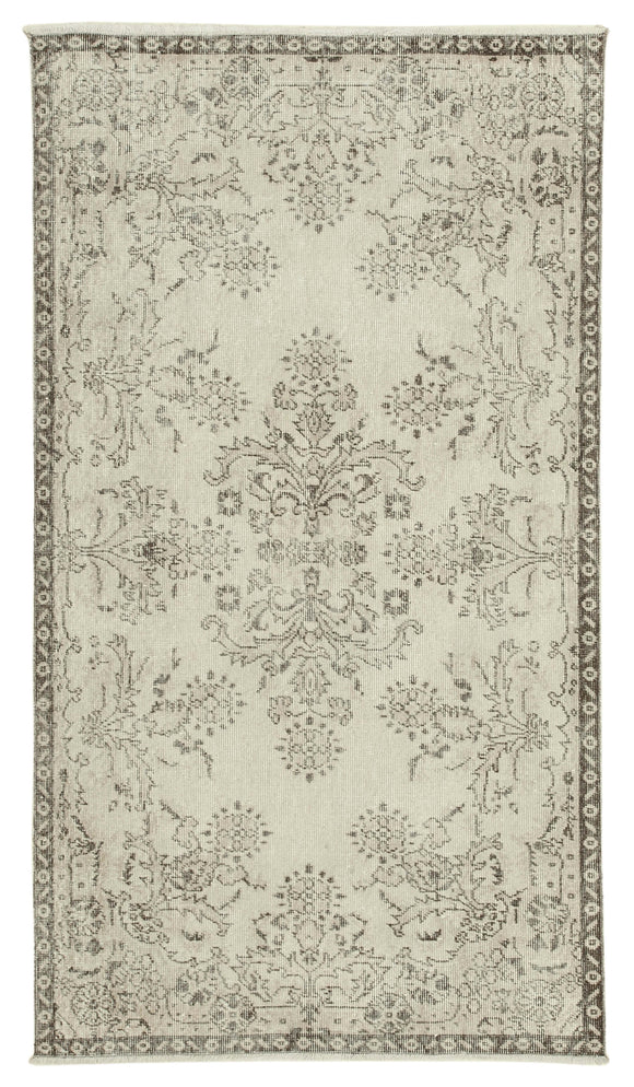 4x7 Beige Overdyed Rug - 31255