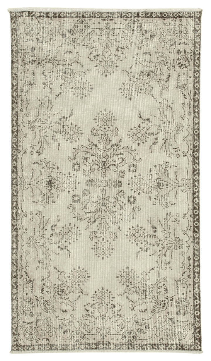 4x7 Beige Overdyed Rug - 31255