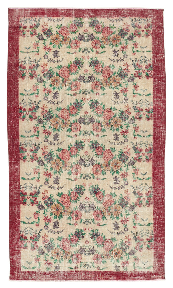 4x7 Red Overdyed Rug - 31269