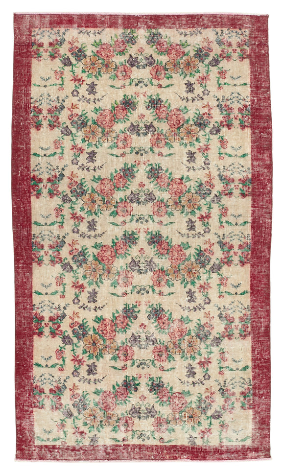 4x7 Red Overdyed Rug - 31269