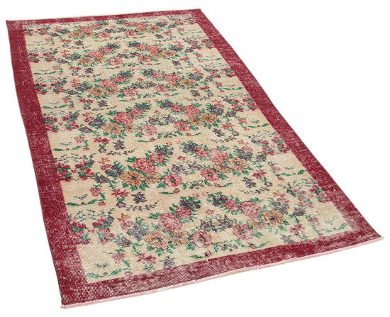 4x7 Red Overdyed Rug - 31269
