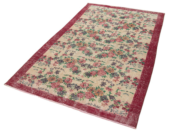 4x7 Red Overdyed Rug - 31269