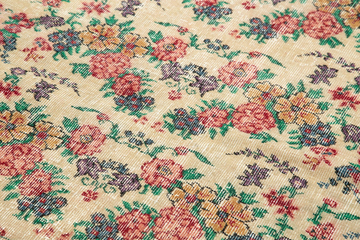 4x7 Red Overdyed Rug - 31269