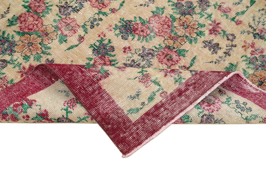 4x7 Red Overdyed Rug - 31269