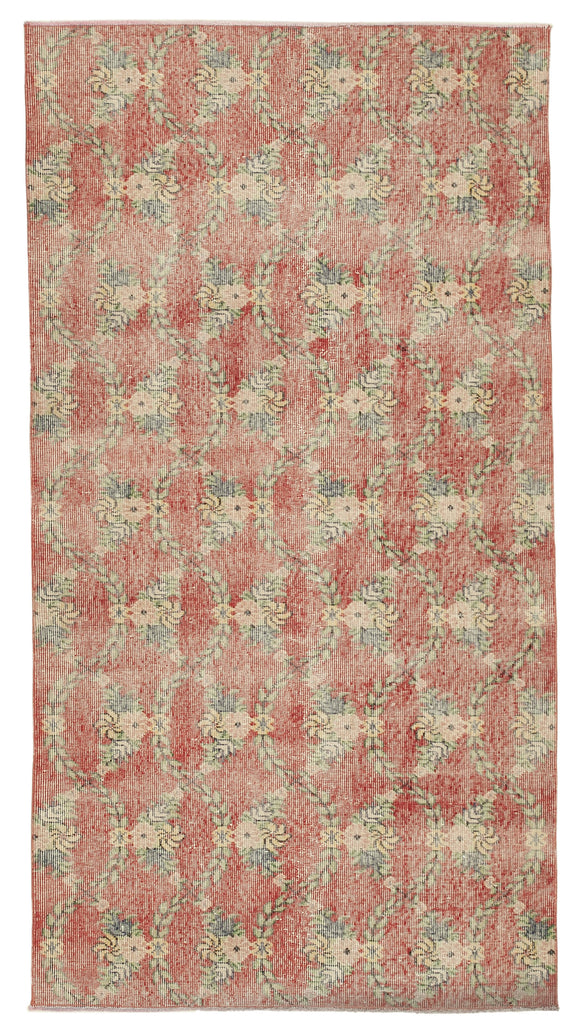 4x7 Red Overdyed Rug - 31270
