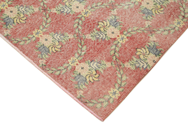 4x7 Red Overdyed Rug - 31270