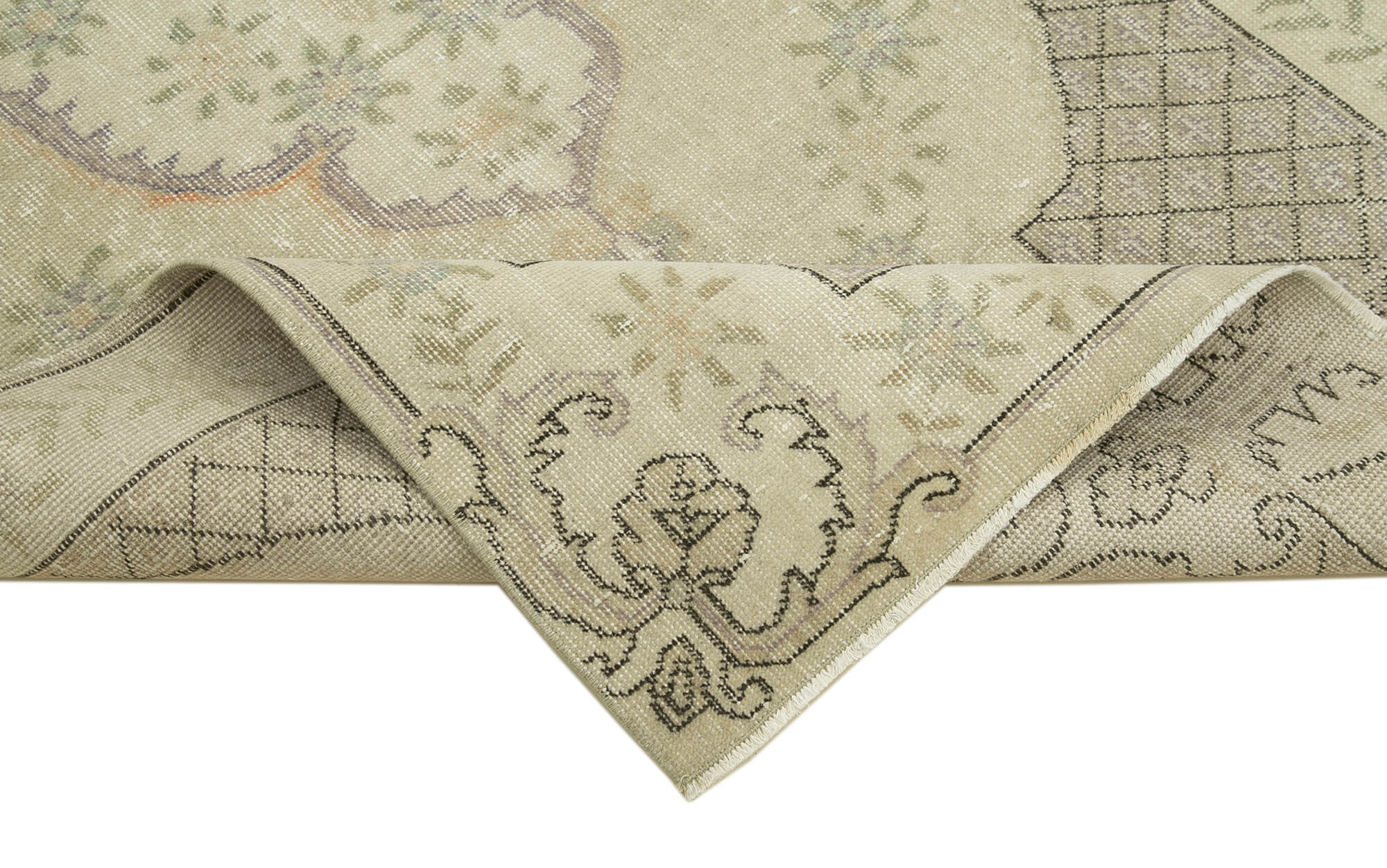 4x7 Beige Overdyed Rug - 31282