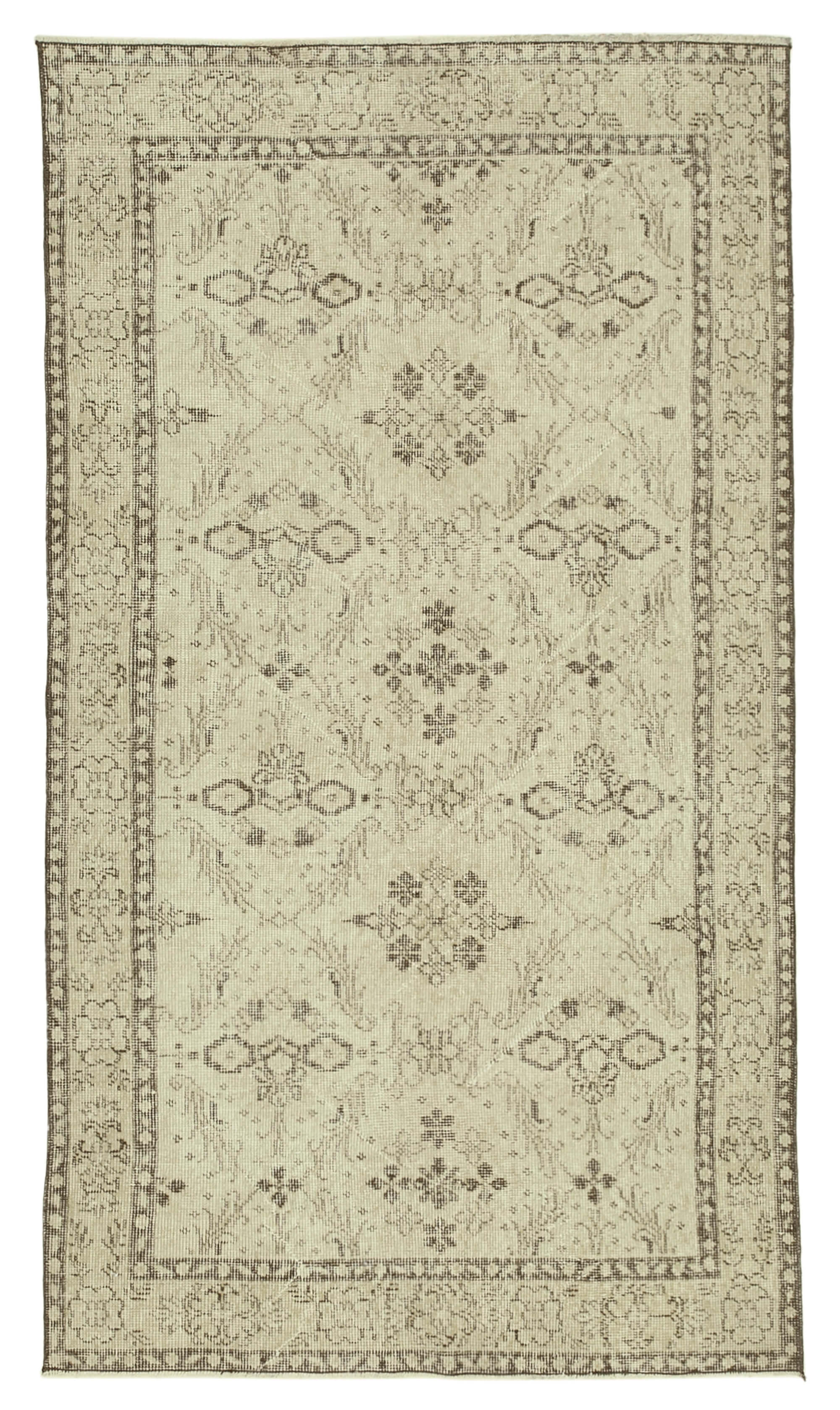 4x7 Beige Overdyed Rug - 31285