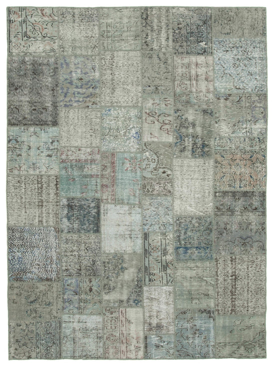8x11 Grey Patchwork Rug- 31292