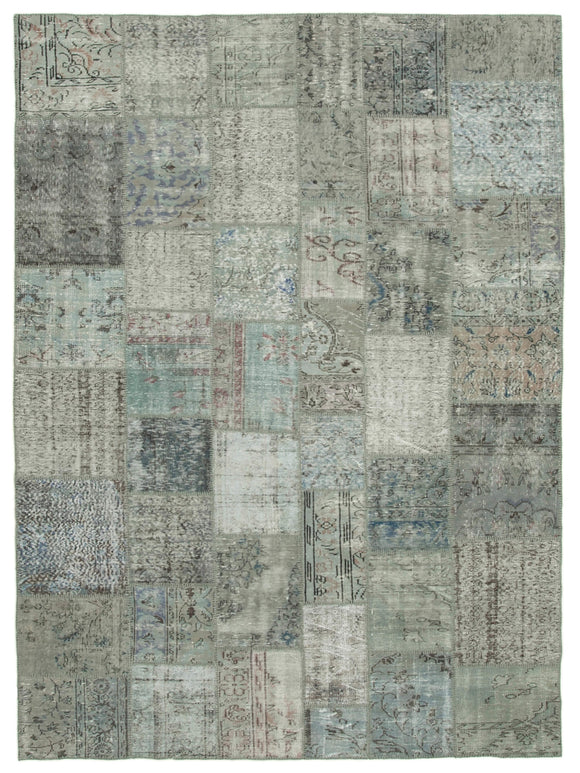 8x11 Grey Patchwork Rug- 31292