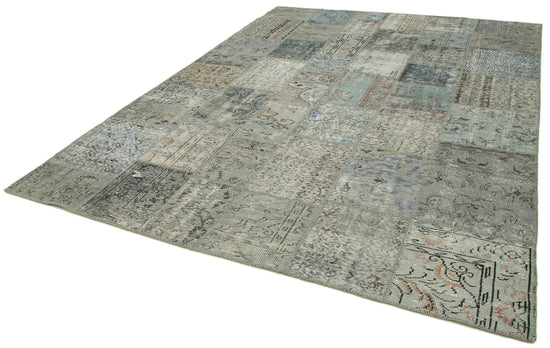 8x11 Grey Patchwork Rug- 31292