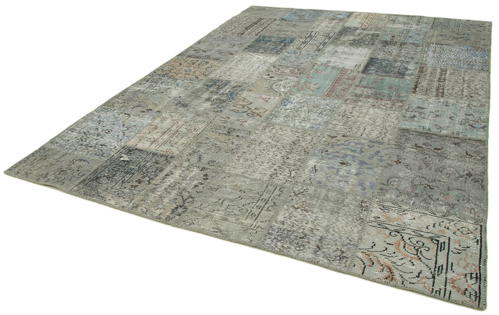 8x11 Grey Patchwork Rug- 31292