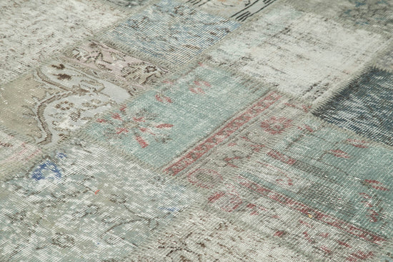 8x11 Grey Patchwork Rug- 31292