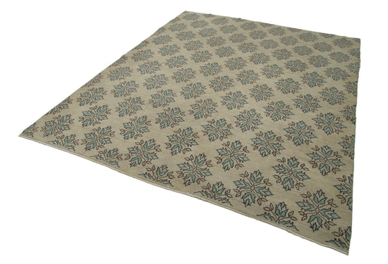 7x9 Beige Bohemian Rug  - 31302
