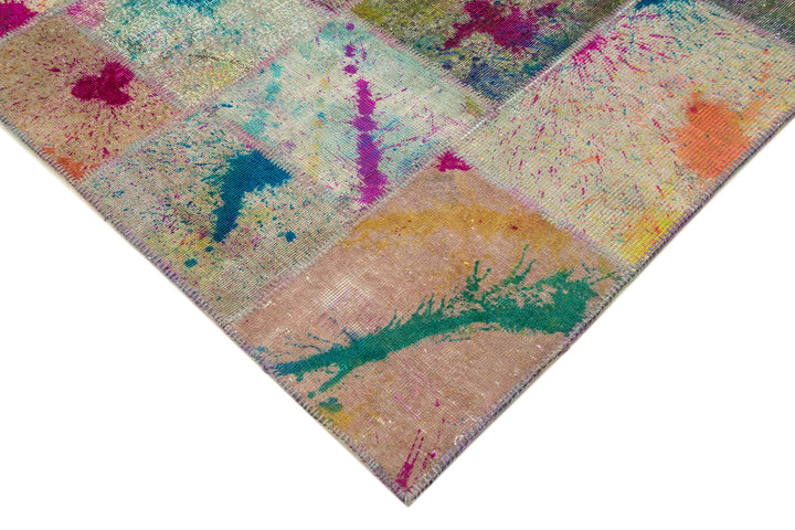 7x10 Multicolor Patchwork Rug - 31338
