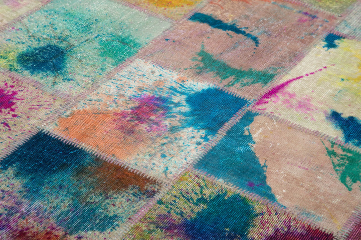 7x10 Multicolor Patchwork Rug - 31338