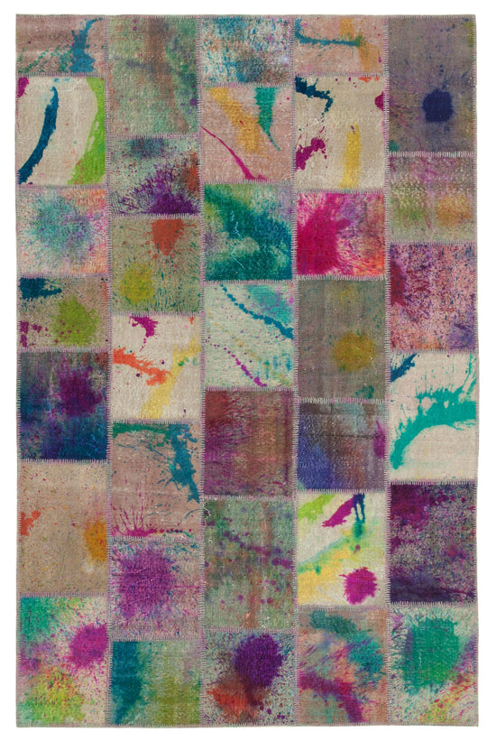 7x10 Multicolor Patchwork Rug - 31340