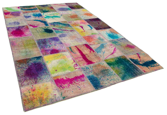 6x10 Multicolor Patchwork Rug - 31341
