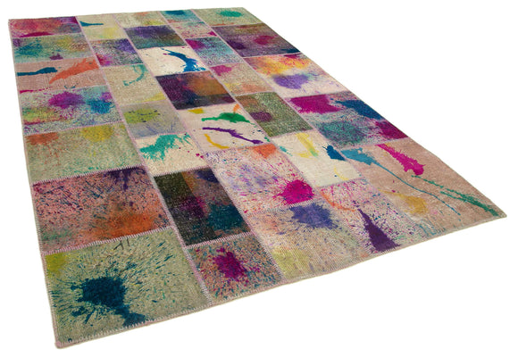 7x10 Multicolor Patchwork Rug - 31342
