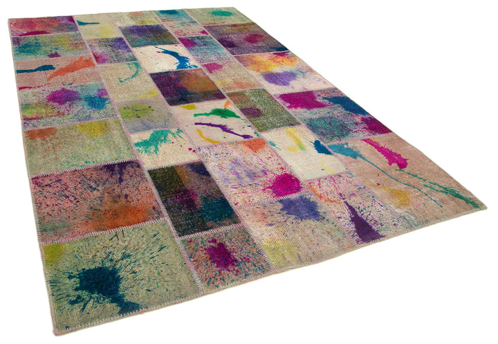 7x10 Multicolor Patchwork Rug - 31342