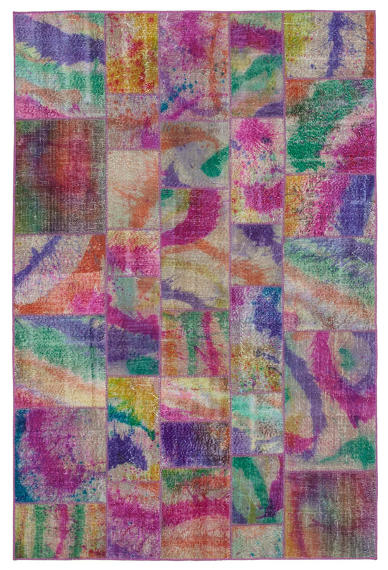 7x10 Multicolor Patchwork Rug - 31344