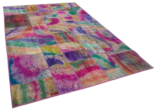 7x10 Multicolor Patchwork Rug - 31344