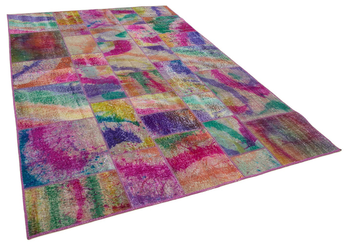 7x10 Multicolor Patchwork Rug - 31344