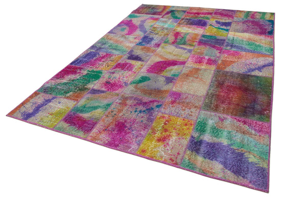 7x10 Multicolor Patchwork Rug - 31344