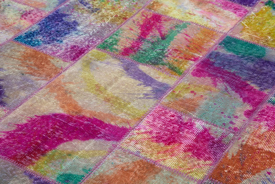 7x10 Multicolor Patchwork Rug - 31344