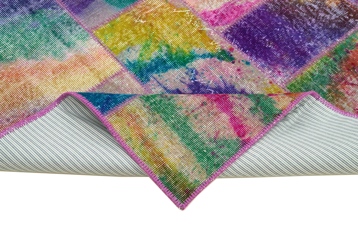 7x10 Multicolor Patchwork Rug - 31344