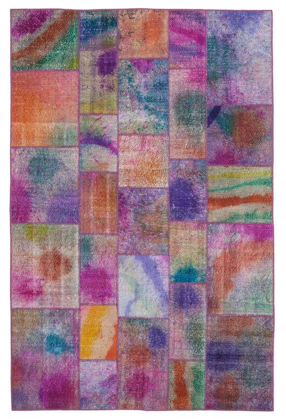 7x10 Multicolor Patchwork Rug - 31348