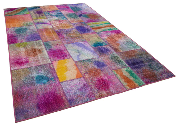 7x10 Multicolor Patchwork Rug - 31348
