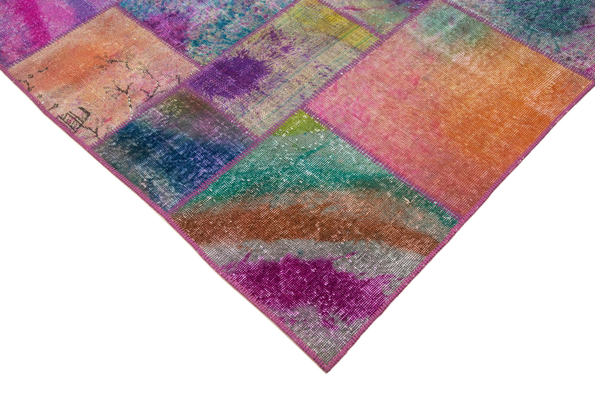 7x10 Multicolor Patchwork Rug - 31348