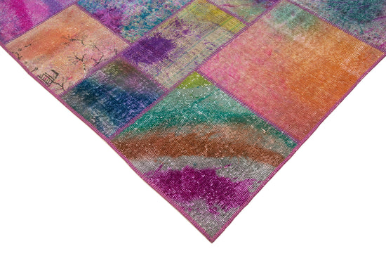 7x10 Multicolor Patchwork Rug - 31348